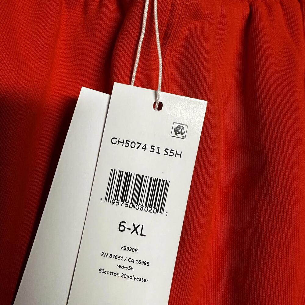 Lacoste Sport Men's XL 10" Bright Red Cotton Sweat Shorts Logo - Picture 5 of 5